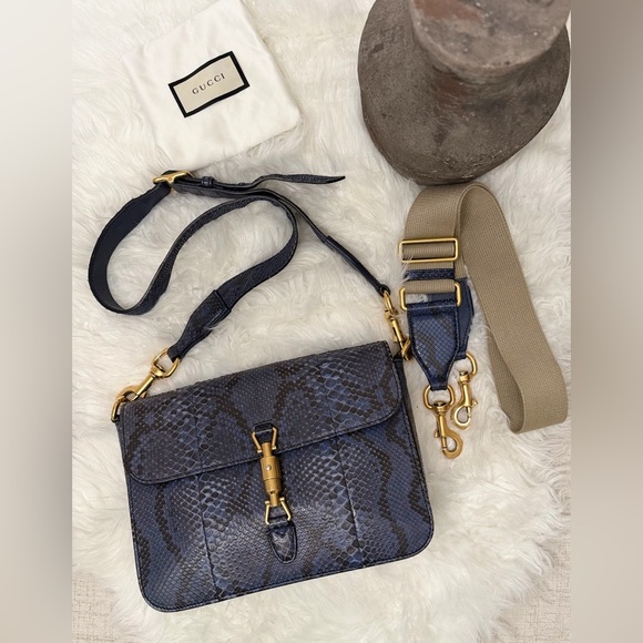 Gucci Handbags - Gucci JACKIE PYTHON MEDIUM BAG